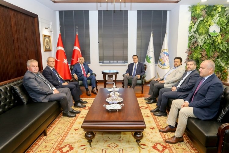 Bursa Valisi Demirtaş'tan Osmangazi Belediye Başkanı Mustafa D&uuml;ndar'a ziyaret