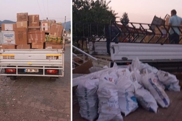 Hatay'da depremzedelere ulaştırılması gereken yardım kolileri ele ge&ccedil;irildi