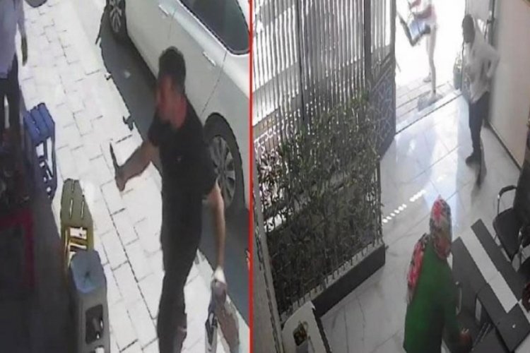 Kayınpeder damadına dehşeti yaşattı! G&ouml;r&uuml;nt&uuml;ler ortaya &ccedil;ıktı