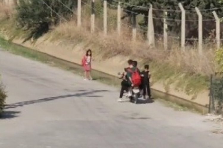 Osmaniye'de &ccedil;ocukların &uuml;zerine motosikleti s&uuml;ren şahsa para cezası
