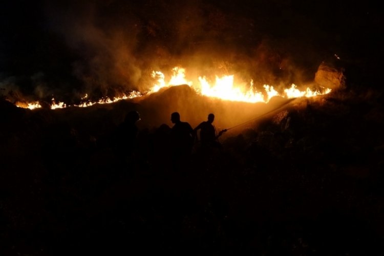 Malatya'da dağlık alanda &ccedil;ıkan yangın kontrol altında