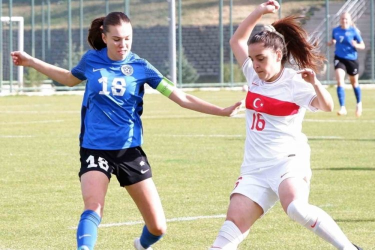 U19 Kadın Milli Futbol Takımı, Estonya'yı 3-2 mağlup etti