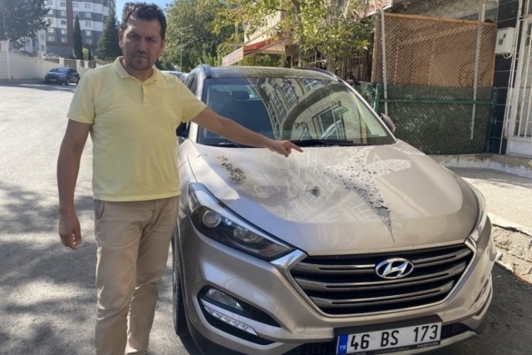Kahramanmaraş'ta Gazetecinin otomobiline asitli saldırı d&uuml;zenlendi