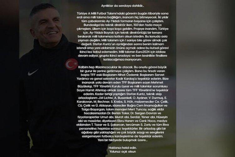 A Milli Futbol Takımında bir ayrılık daha
