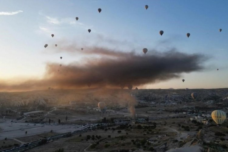 Nevşehir'de yangın!