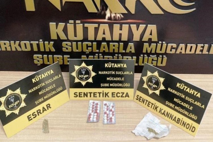 K&uuml;tahya'da uyuşturucu operasyonu: Ş&uuml;pheli g&ouml;zaltına alındı