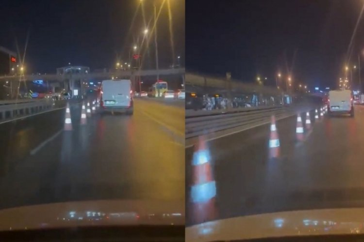 Metrob&uuml;s yoluna dubaları deviren s&uuml;r&uuml;c&uuml; yakalandı