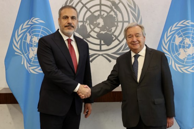 Bakan Fidan, BM Genel Sekreteri Guterres ile bir araya geldi