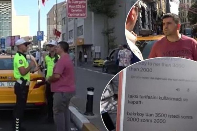 İstanbul'da taksicinin taksimetre oyunu!