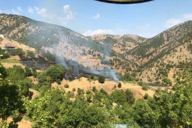Bing&ouml;l'deki yangın evlere sı&ccedil;ramadan s&ouml;nd&uuml;r&uuml;ld&uuml;!