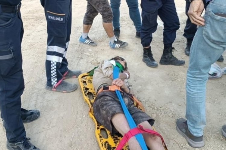 Tekirdağ'da avcılar, maden sahasında mahsur kalan Fransız gezgini şans eseri buldu