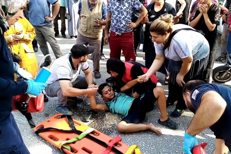 Bursa İneg&ouml;l'de trafik kazası: 1 &ccedil;ocuk yaralandı