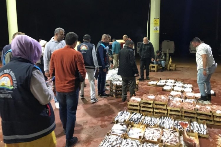 Bursa'da balık halinde &ccedil;apraz denetimler ger&ccedil;ekleşti