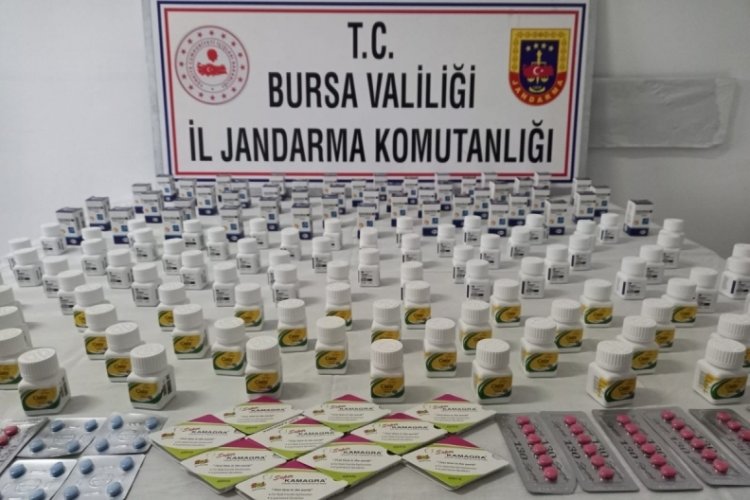 Bursa'da "cinsel g&uuml;&ccedil; artırıcı ila&ccedil;" operasyonu!
