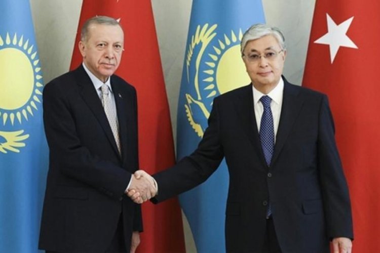 Cumhurbaşkanı Erdoğan, Kazakistan Cumhurbaşkanı ile g&ouml;r&uuml;şt&uuml;
