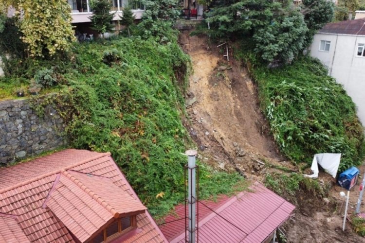 Trabzon'da su baskını ve heyelan!