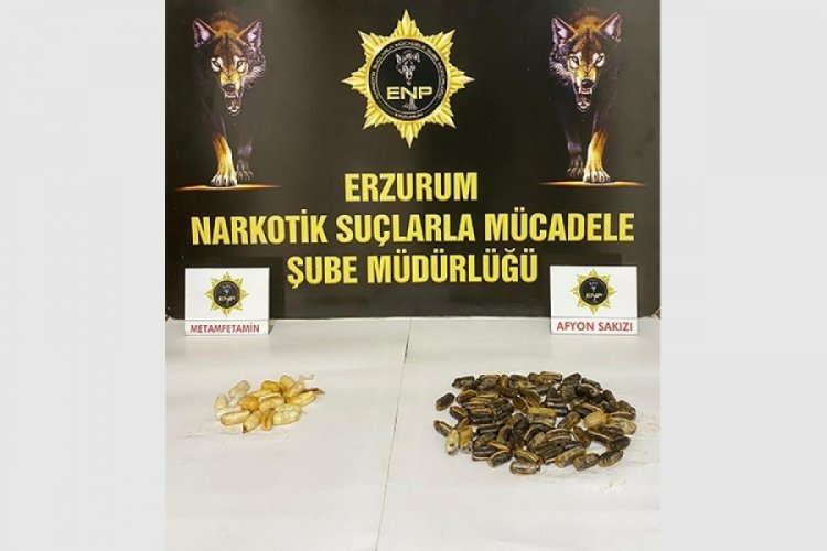 Erzurum'da İranlı ş&uuml;phelinin midesinden ve bağırsağından sentetik uyuşturucu &ccedil;ıktı