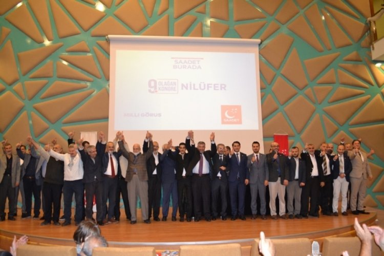 Saadet Partisi Bursa Nil&uuml;fer'de bayrak değişimi