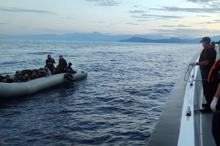 Muğla Fethiye'de 33 d&uuml;zensiz g&ouml;&ccedil;men yakalandı