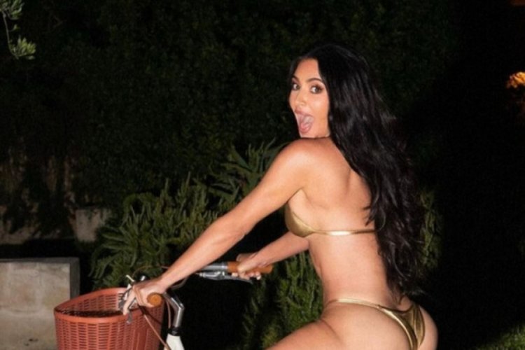 Kim Kardashian'ın pantolonu bir anda patladı!