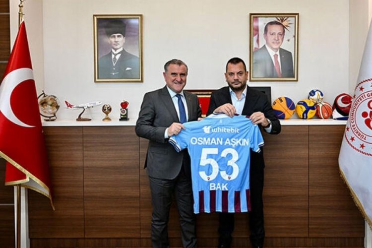 Trabzonspor Başkanı Doğan'dan Bakan Bak'a ziyaret