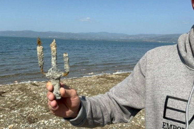 Bursa İznik G&ouml;l&uuml;'nde mızrak ucu bulundu
