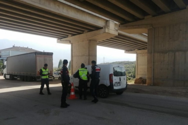 Bursa'da Jandarmadan huzur ve güven uygulaması