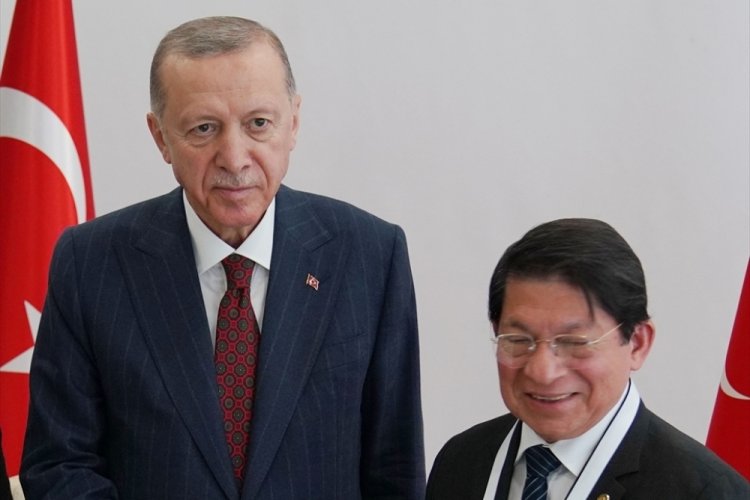 Cumhurbaşkanı Erdoğan, Nikaragua Dışişleri Bakanı Colindres'i kabul etti