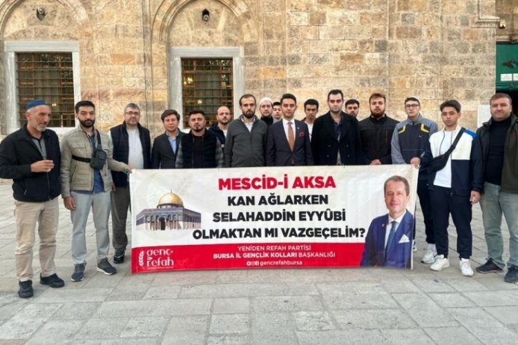 Gen&ccedil; Refah Bursa'dan Filistin'e destek oldu