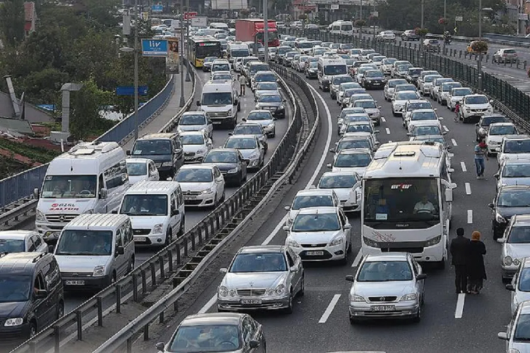 İstanbul'da trafik yoğunluğu