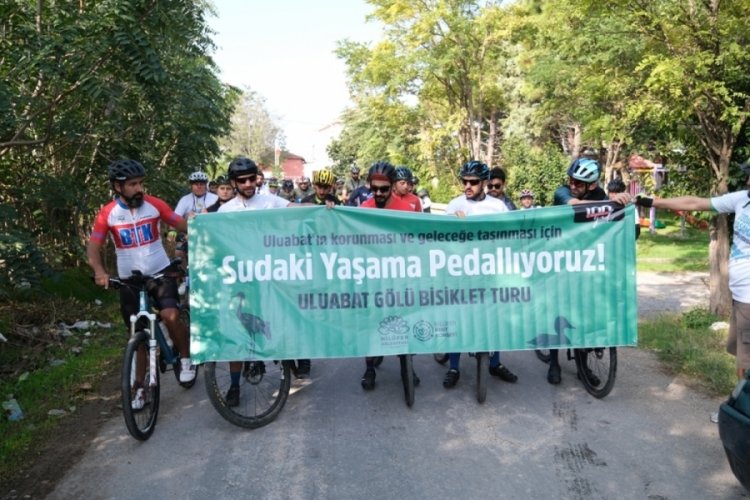 Uluabat'ın korunması i&ccedil;in pedal &ccedil;evirdiler