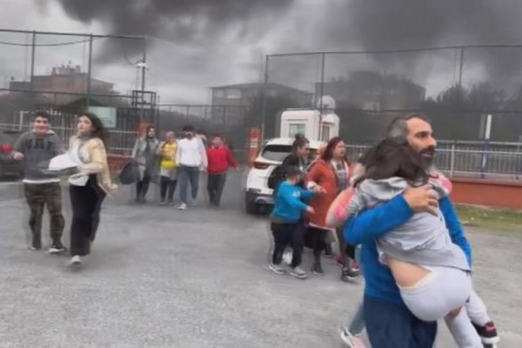 İstanbul'da panik anları: Okul tahliye edildi