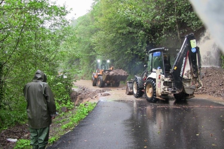 Artvin'de şiddetli yağış beraberinde heyelan ve sel getirdi
