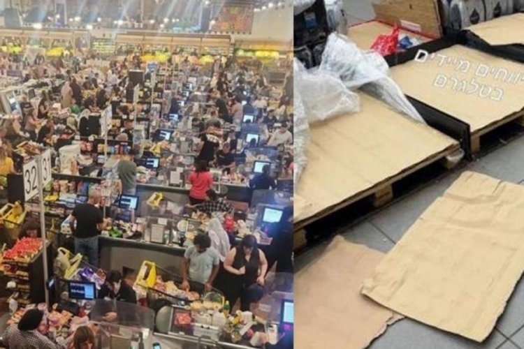 İsrail ordusu uyarı yaptı! Halk marketlere akın etti