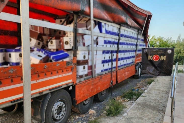 Konya'da 15 milyon 550 bin doldurulmuş sigara ve makaron ele ge&ccedil;irildi
