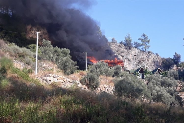 Muğla'da evde &ccedil;ıkan yangın ormana sı&ccedil;radı