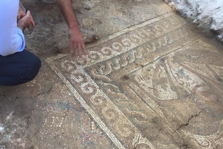 Kahramanmaraş'ta 1500 yıllık kilise mozaiği bulundu