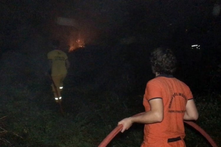 Mersin'de sazlık alanda yangın &ccedil;ıktı!