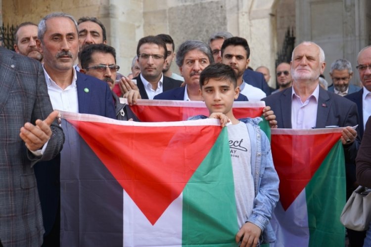Trakya'da Filistin'de hayatını kaybedenler i&ccedil;in gıyabi cenaze namazları kılındı