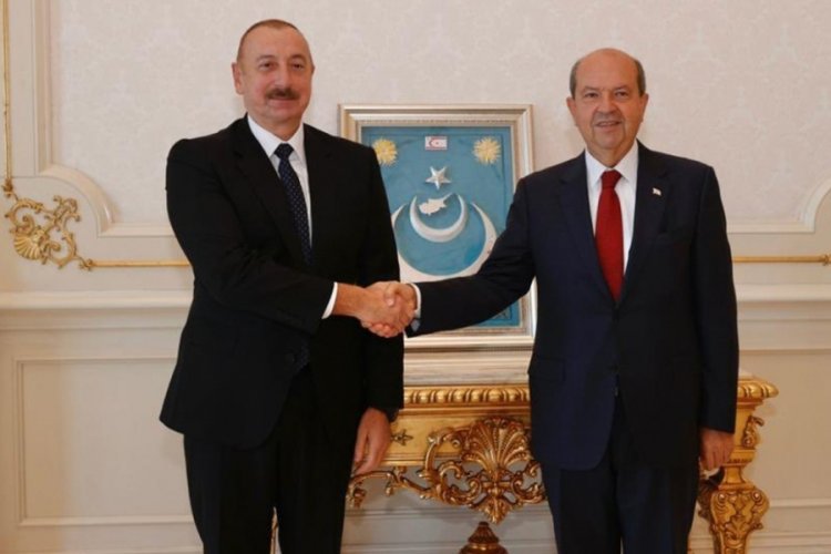KKTC Cumhurbaşkanı Tatar, Aliyev ile g&ouml;r&uuml;şt&uuml;