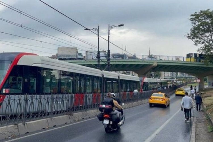 İstanbul'da Kabataş-Bağcılar Tramvay Hattının bir b&ouml;l&uuml;m&uuml;nde seferler yapılamıyor