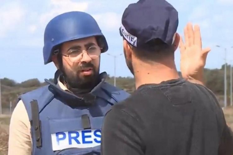 İsrail polisi canlı yayında muhabiri tehdit etti!