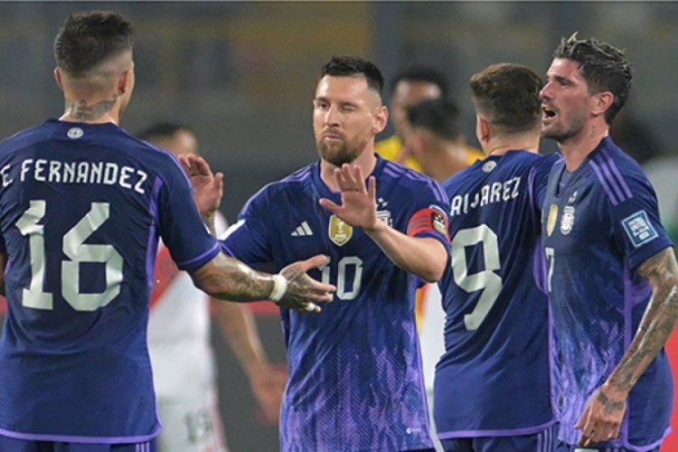 Arjantin, Peru'yu Messi'yle yıktı