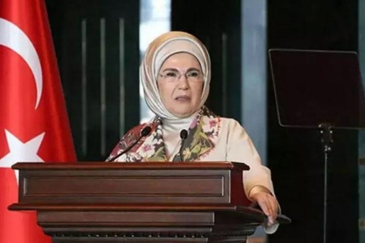 Emine Erdoğan: Gazze'de u&ccedil;urtmalar u&ccedil;malı bombalar değil