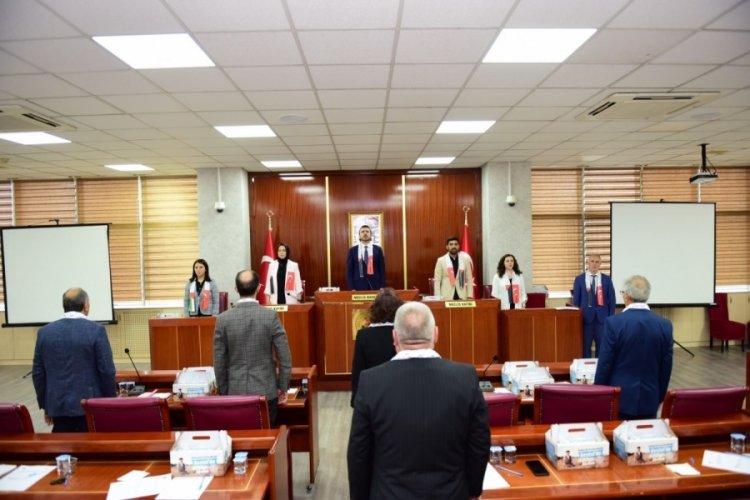 Bursa Kestel Belediyesi meclis toplantısında ortak 'Filistin' bildirisi