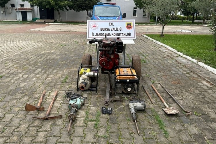 Bursa'da ka&ccedil;ak kazı yaparken yakalanan 5 kişi tutuklandı!
