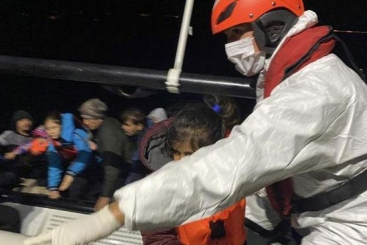&Ccedil;anakkale'de &ouml;l&uuml;me terk edilen 35 ka&ccedil;ak g&ouml;&ccedil;men kurtarıldı.