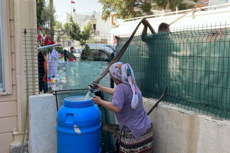 Muğla Bodrum'da bazı mahallelerde 10 g&uuml;nd&uuml;r su akmıyor