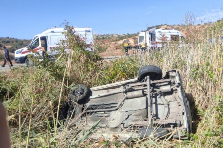 Adıyaman'da otomobil takla attı: 5 yaralı