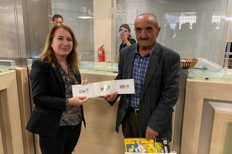 Bursa'da PTT'nin 183'&uuml;nc&uuml; kuruluşuna &ouml;zel 183. m&uuml;şteriye hediye verildi